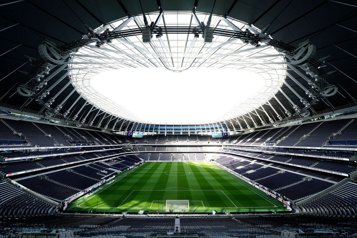 A general view inside the Tottenham Hotspur Stadium, London, ahead of the Premier League match against Arsenal last weekend. Picture: John Walton/PA Wire A general view inside the Tottenham Hotspur Stadium, London, ahead of the Premier League match against Arsenal last weekend. Picture: John Walton/PA Wire
