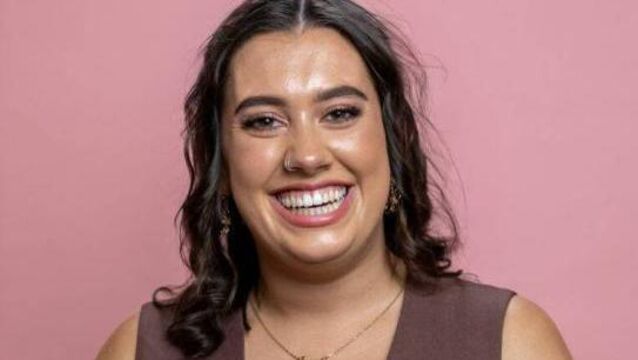 <p>Michelle, from Cork, on First Dates Ireland</p>