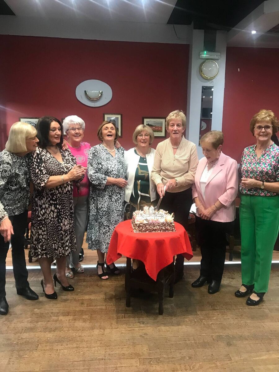 Mayfield Ladies Club celebrating their 56th year in the club. The occasion was marked with supper and music from Con Twomey. A spokesperson said that the ladies sang and danced the night away. “A great night was had by all”. Pictured: Mayfield Ladies Club Committee members: Winnie McCarthy, Helen Walsh, Doris Walsh, Noreen Wills, Pauline Carey, Marie Barry, Rene O’Mahony, and Olive O’Brien. Missing from picture, Cynthia Nodwell and Carol Kenny. Mayfield Ladies Club celebrating their 56th year in the club. The occasion was marked with supper and music from Con Twomey. A spokesperson said that the ladies sang and danced the night away. “A great night was had by all”. Pictured: Mayfield Ladies Club Committee members: Winnie McCarthy, Helen Walsh, Doris Walsh, Noreen Wills, Pauline Carey, Marie Barry, Rene O’Mahony, and Olive O’Brien. Missing from picture, Cynthia Nodwell and Carol Kenny.