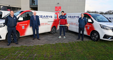 Kearys presents Cork GAA with six new kit vans for 2026 season
