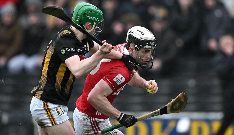 Barry Walsh of Cork tries to get away from Kilkenny's Ivan Bolger. Picture: Ray McManus/Sportsfile Barry Walsh of Cork tries to get away from Kilkenny's Ivan Bolger. Picture: Ray McManus/Sportsfile