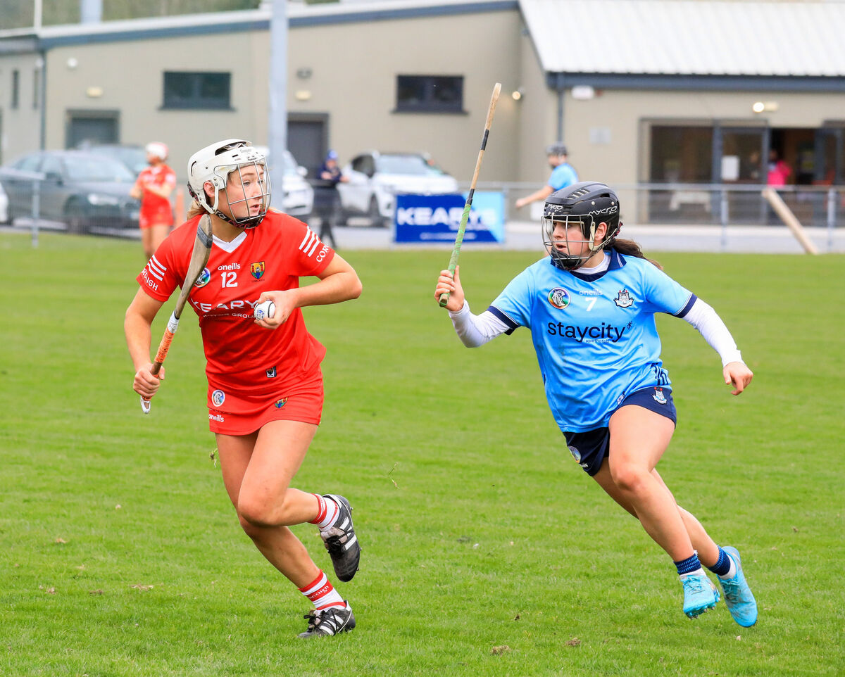 Ava McAuliffe, in action for Cork against Dublin's Cara Coffey, scored five points against Clare in their U23 Munster championship clash at Castle Road. Picture: David Creedon