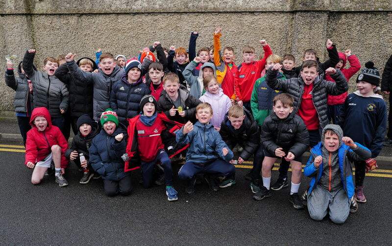 Members of the Blackrock GAA Club on their way into Sunday's game. Picture: Ray McManus/Sportsfile