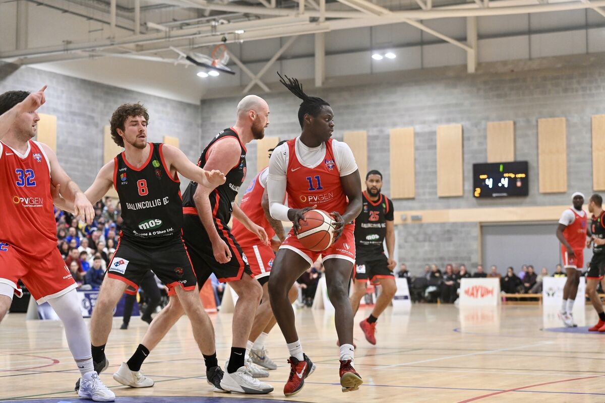  Tala Fam Thiam with possession for UCC Demons against Ballincollig. Picture: Larry Cummins