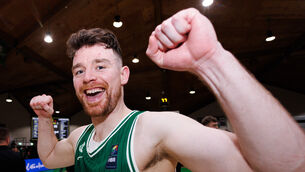 <p>Ireland vs Luxembourg: Ireland's Jordan Blount celebrates after the game</p>