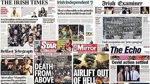 What the papers say: Wednesday's front pages What the papers say: Wednesday's front pages