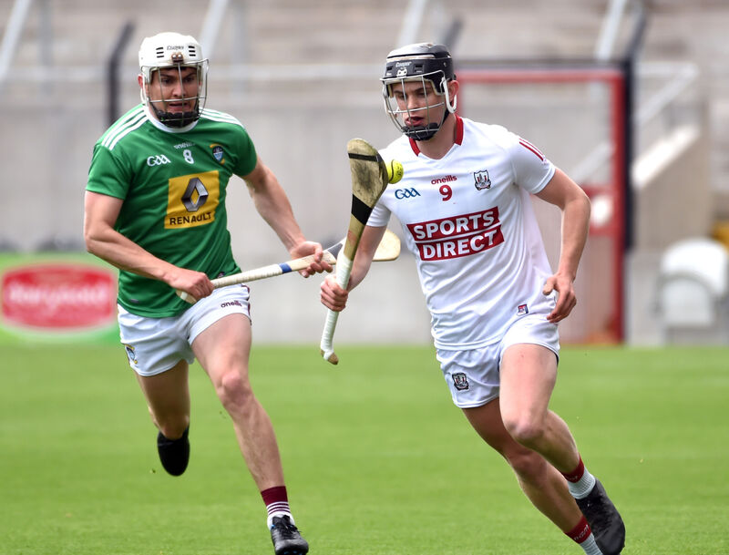 Daire Connery gathers the sliotar from Westmeath's Joey Boyle in the 2021 league. Picture: Eddie O'Hare