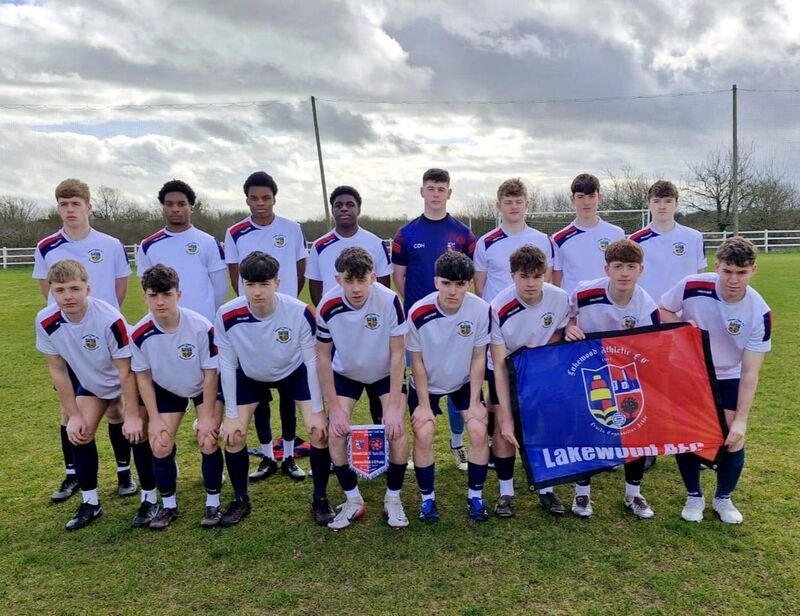 The Lakewood Athletic side who beat Newmarket Celtic in a penalty shootout to reach the JAKO IRELAND Munster Youth final against Leeside United in the coming weeks.