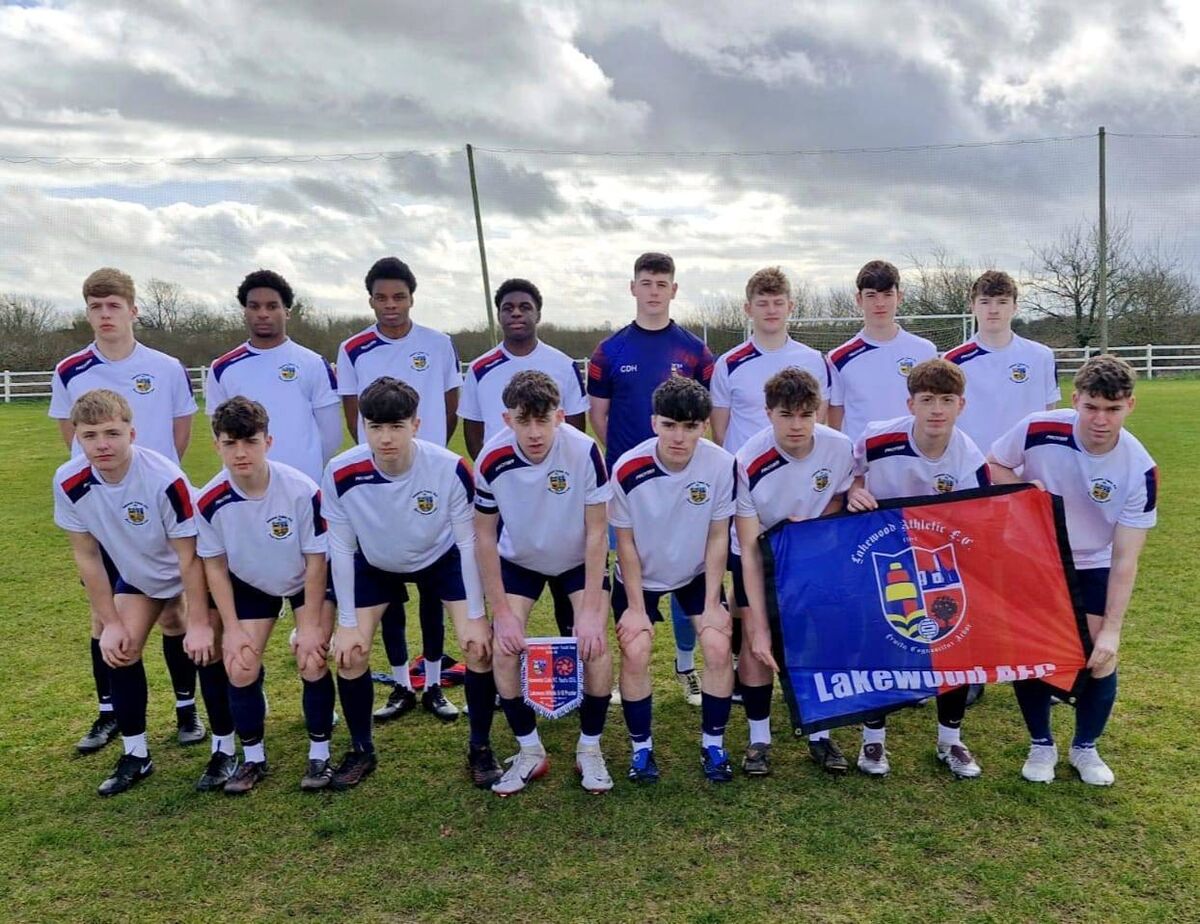 The Lakewood Athletic side who beat Newmarket Celtic in a penalty shootout to reach the JAKO IRELAND Munster Youth final against Leeside United in the coming weeks.