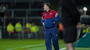 <p>Cork manager Ben O'Connor during Saturday's Allianz HL Division 1A game against Limerick at TUS Gaelic Grounds. Picture: Inpho/James Lawlor</p>