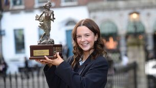 <p>Milly Seaman, Coláiste na Toirbhirte in Bandon, Co Cork, with her trophy after winning the Soroptimist International public speaking competition at the Mansion House in Dublin. Picture: Justin Farrelly.</p> <p>Milly Seaman, Coláiste na Toirbhirte in Bandon, Co Cork, with her trophy after winning the Soroptimist International public speaking competition at the Mansion House in Dublin. Picture: Justin Farrelly.</p>