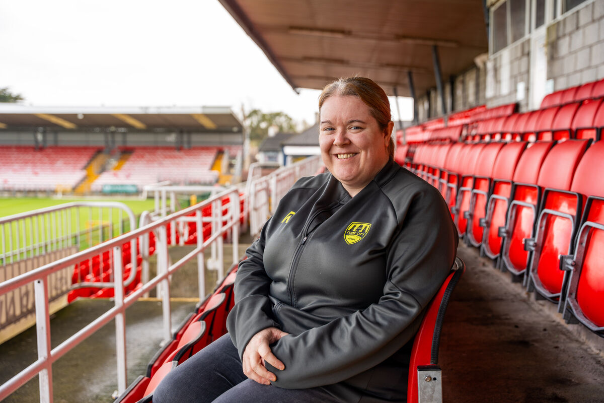 Erika Ní Thuama, community and academy co-ordinator at Cork City FC: ‘It is important for the club to be doing something that is not just based around the 90 minutes on a Friday night.’ Pictures: Noel Sweeney.