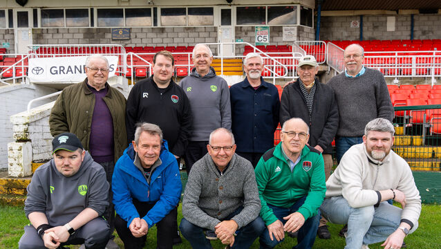 <p>The Monday Morning Memories team, front: Joey Dineen, Colin Power, Mark Phelan, John Daly and Conal Lane, and back: Ray Hennessey, Jonathan Donovan, Dan Horgan, Dave Galvin, Jim Murphy, Gerry Desmond.</p>