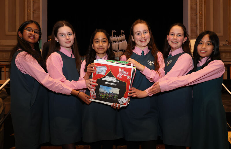  Amelia, Hannah, Alishba, Soairse, Anna and Vanessa, all Scoil an Spioraid Naoimh Cailíní, Bishopstown, Artistic Cork - Best Creative Project Award.
