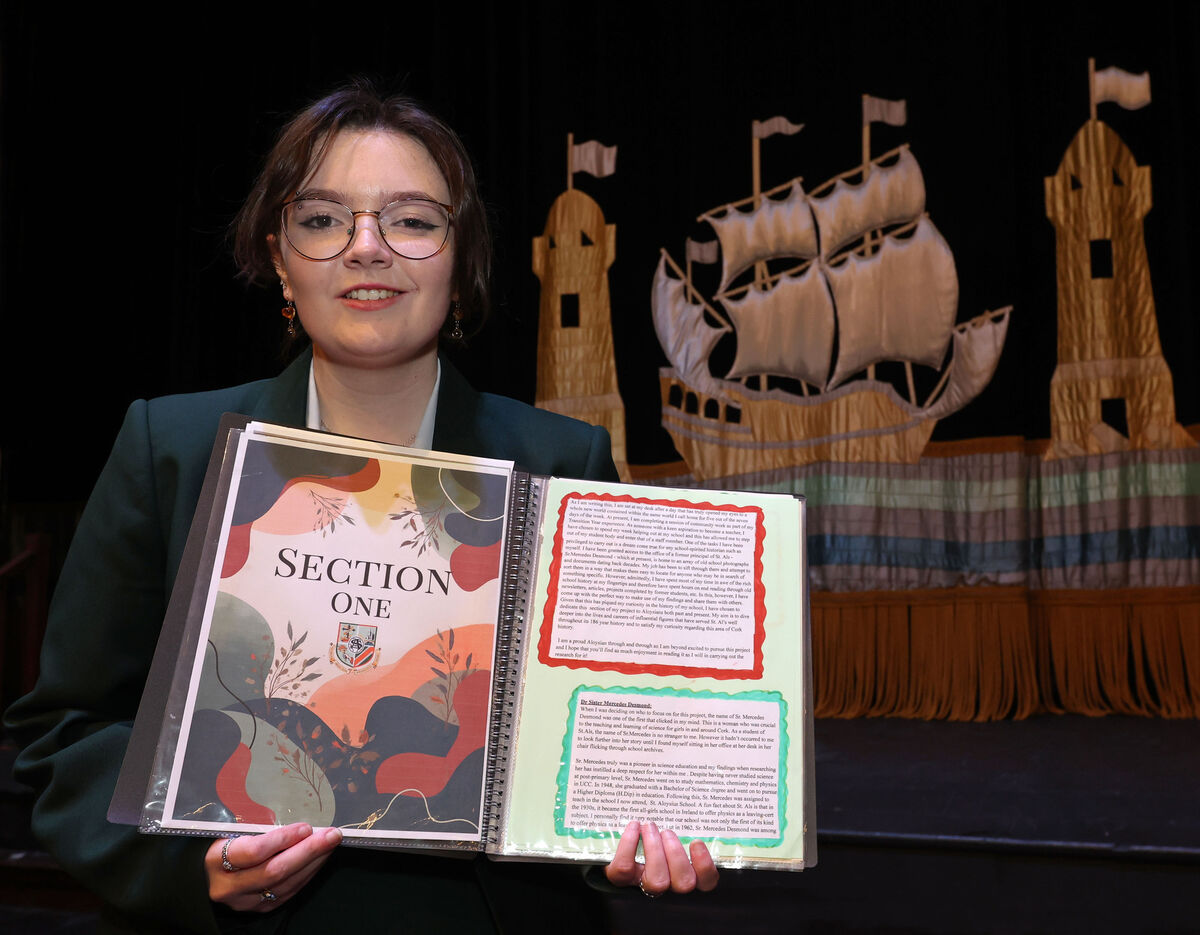  Sarah Brohan, St Aloysius School, Sharman Crawford Street, Wonderful Women of Cork, Leaving Certificate, Individual winner.