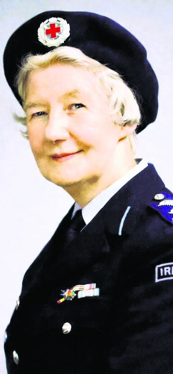Leslie Bean de Barra, of Cork, who was at the forefront of the effort to advance the hospital project in France after World War II. The wife of IRA leader Tom Barry, in 1979 she was conferred with the International Red Cross’s highest honour, the Henri Dunant Medal