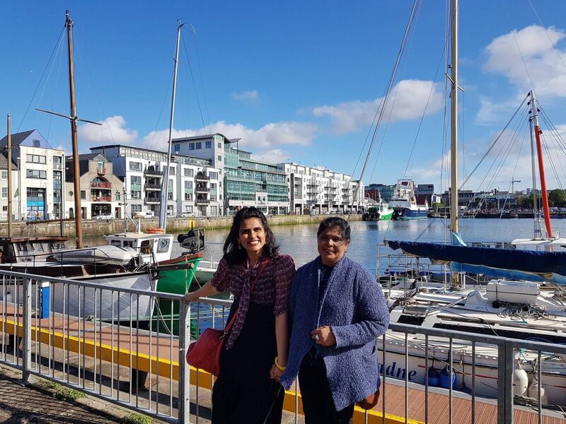 Bhagya Barrett with her mum Vimala Rajeev. Bhagya Barrett with her mum Vimala Rajeev.