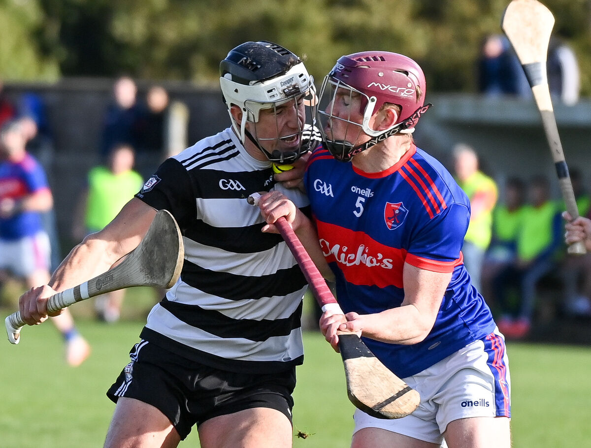  Midleton's Darragh McCarthy keeps possession under pressure from Dara Twomey of Erin's Own two years ago. Picture: David Keane